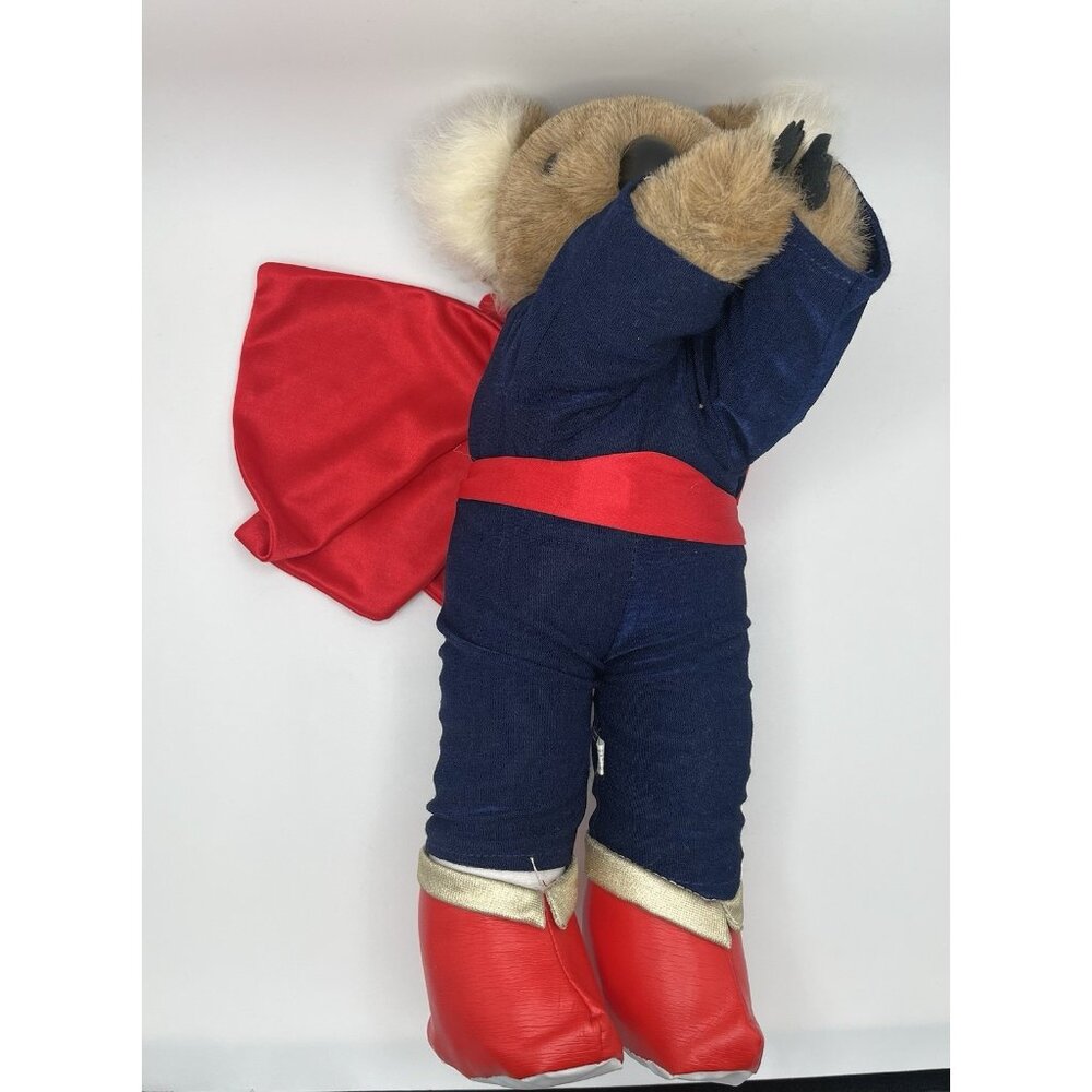 Vintage 80s Bear Buddies Koala Superhero Cape Stuffed Animal Plush RARE 14”